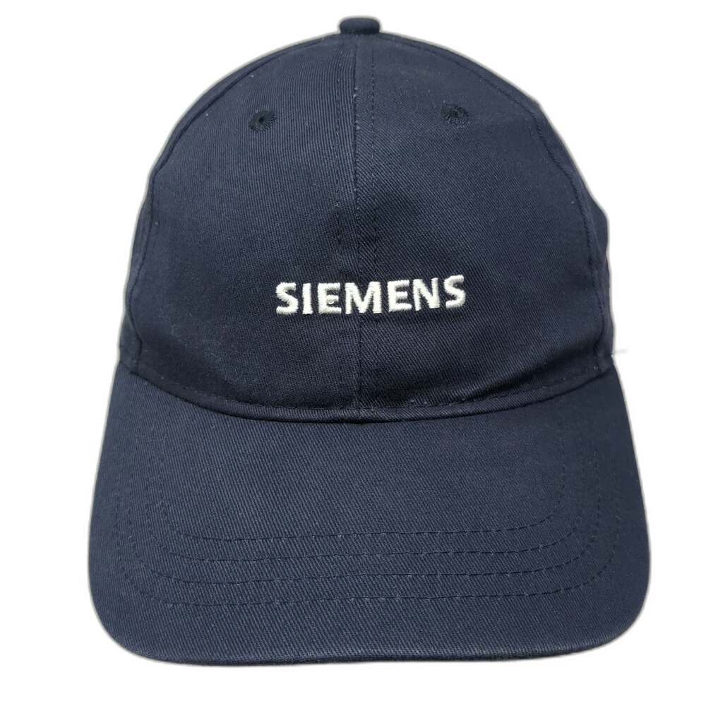 Quake City Caps Siemens Baseball Cap Blue One Size USA Flag Patch Slideback Hat